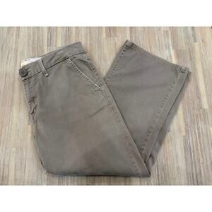 LEVIS TAB TWILLS BROWN WIDE LEG WMS SIZE 10